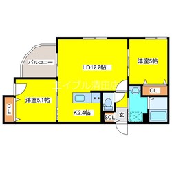 カームヒルズの物件間取画像